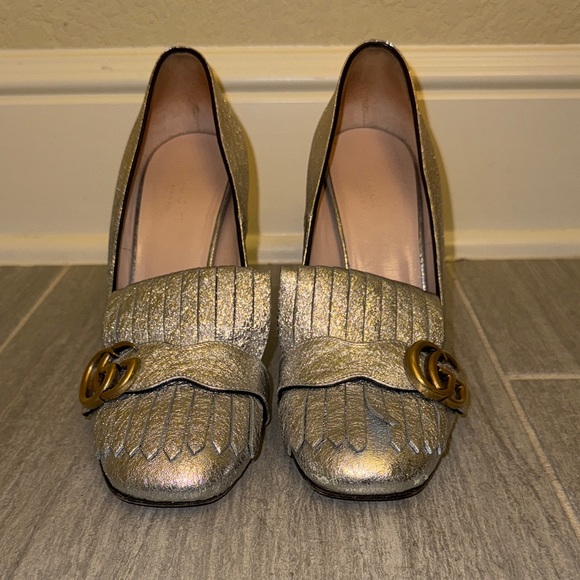 Gucci Shoes - Authentic Gucci Galassia GG Marmont Fringe